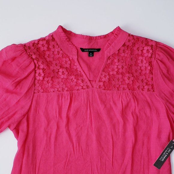 ZAC & RACHEL Lace Short Sleeve Top - Picture 5 of 8